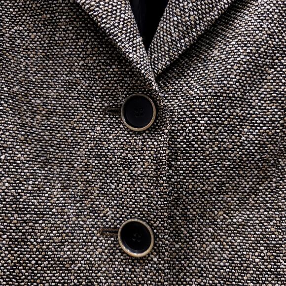 Y2K LAFAYETTE 148 NY Blazer Womens 4 Cropped Academia Tweed - Picture 3 of 7